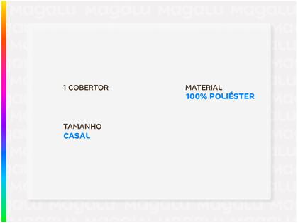 Imagem de Cobertor Coberta Jolitex Ternille Kyor Casal Plus 2,20x1,80m