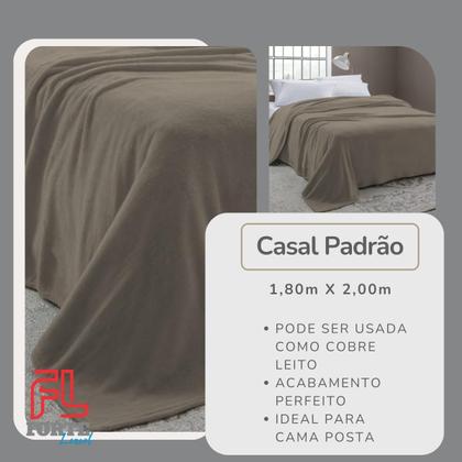 Imagem de Cobertor Coberta Manta Casal Soft Veludo Microfibra 2,00 X 1,80