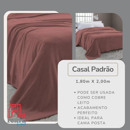 Imagem de Cobertor Coberta Manta Casal Soft Veludo Microfibra 2,00 X 1,80