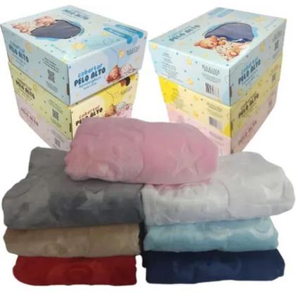 Imagem de Cobertor de Bebe Alto Relevo Hazime Linha Premium Hipoalérgico 90X110 Cm