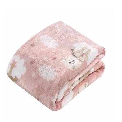 Imagem de Cobertor de Bebe Estampado Flannel 90X1,10M Camesa Antialérgico