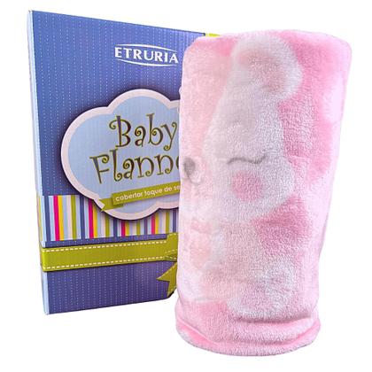 Imagem de Cobertor De Bebe Feminino Estampado Macio Antialérgico Rosa