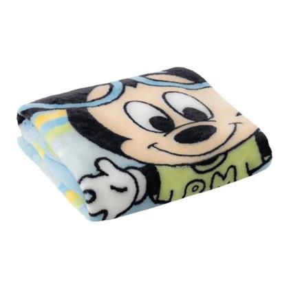 Imagem de Cobertor De Bebê Jolitex Mickey Me Leva Azul Antialérgico