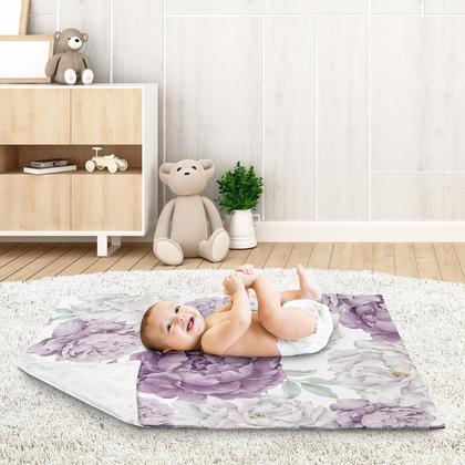 Imagem de Cobertor de bebê Sweet Jojo Designs Lavanda Roxo Floral