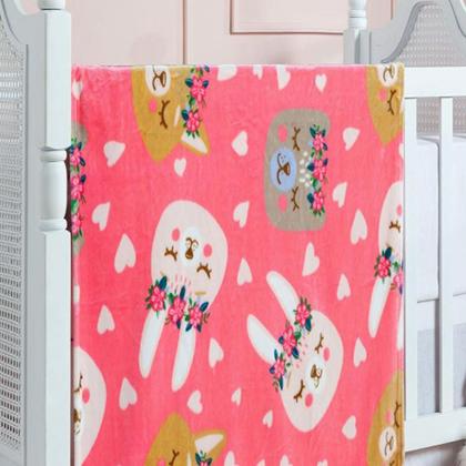 Imagem de Cobertor De Berço King Etruria Flannel Kids Lilica 110X150