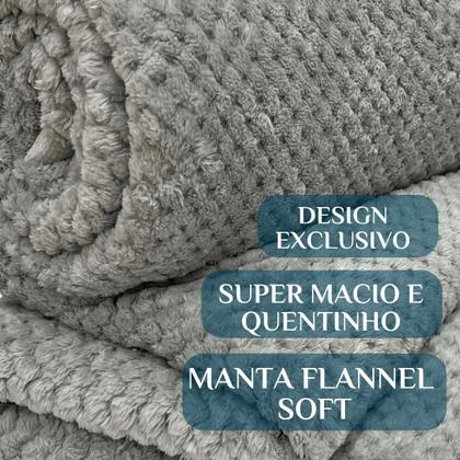 Imagem de Cobertor De Casal Queen Size Fofinho e Grosso Kiley Antialergico