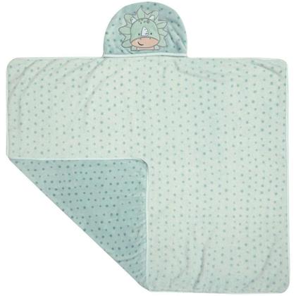 Imagem de Cobertor De Microfibra Macio Com Capuz Bordado Bicho Menino E Menina