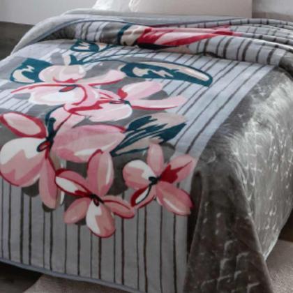 Imagem de Cobertor Double Action (Dupla Face) Almeria 2,4m x 2,2m Não Alérgico Jolitex