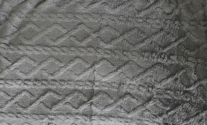 Imagem de Cobertor Dupla Face Pele de Carneiro 1,90X2,10 M Cinza