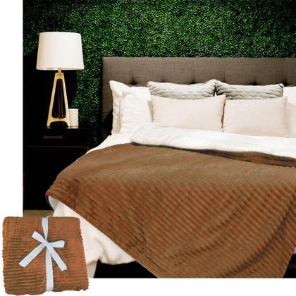 Imagem de Cobertor Edredom Dupla Face Manta Extra Macio Microfibra King Carneiro Reserva