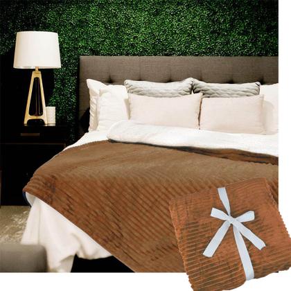 Imagem de Cobertor Edredom Dupla Face Manta Extra Macio Microfibra King Carneiro Reserva
