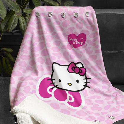 Imagem de Cobertor Hello Kitty Duplo Pele De Carneiro 155x240cm