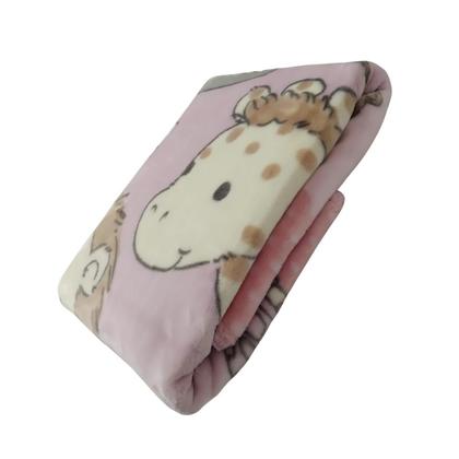 Imagem de Cobertor Infantil Bebê Berço Jolitex Macio Não Alérgico Menina 80 x 1,10 Rosa