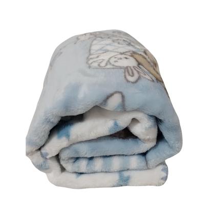 Imagem de Cobertor Infantil Bebê Berço Le Petit Macio Não Alérgico Menino 80 x 1,10 Azul