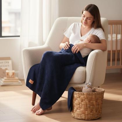 Imagem de Cobertor Infantil Bebê Macio Manta Bebe de Tricô Menina Menino