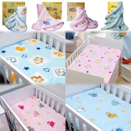 Imagem de Cobertor Infantil Bebê Pelo Alto 90x1,10m Bichinhos Divertidos Jolitex Ternille