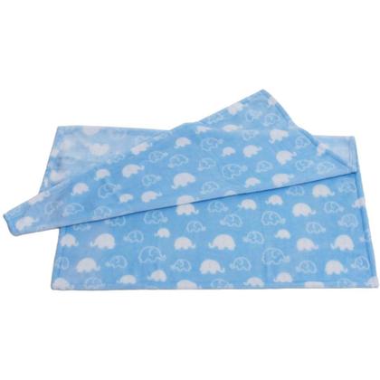 Imagem de Cobertor Infantil Soft Manta Bebê Microfibra Antialérgico Azul