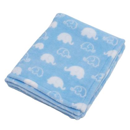 Imagem de Cobertor Infantil Soft Manta Bebê Microfibra Antialérgico Azul