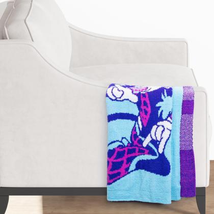 Imagem de Cobertor Jay Franco Marvel Spidey e seus incríveis amigos Ghost Spider Feather Knit Fluffy 130x150cm