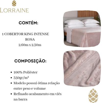 Imagem de Cobertor King Buddemeyer 260X230 Intense Aveludado Liso