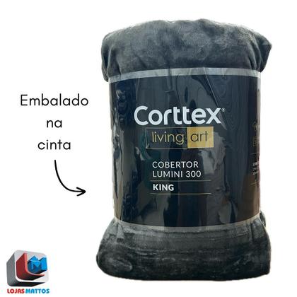 Imagem de Cobertor King Corttex Lumini 300 Microfibra Soft Alta Gramatura Toque de Seda Aveludado