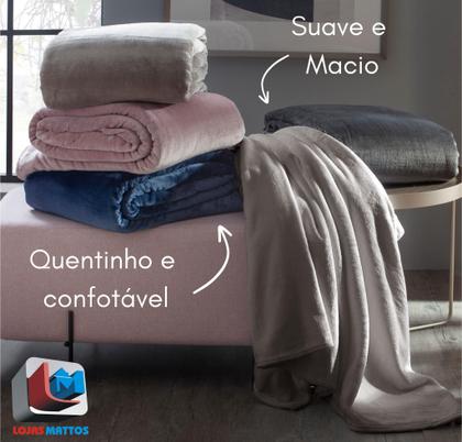 Imagem de Cobertor King Corttex Lumini 300 Microfibra Soft Alta Gramatura Toque de Seda Aveludado