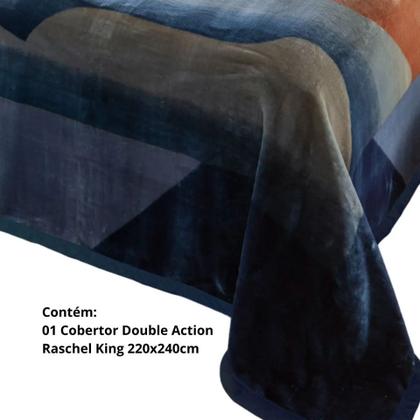 Imagem de Cobertor King Double Action Dupla Face Raschel Jolitex 2 E 1-Marbella-Simplesmente Maravilhoso