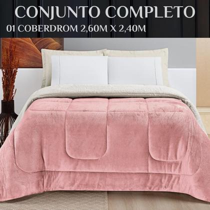 Imagem de Cobertor King Size Grosso Everest Cobredom Luxo La Carneiro FofinhoeQuentinho