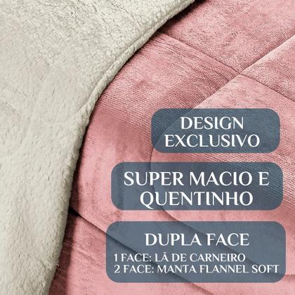 Imagem de Cobertor King Size Grosso Everest Cobredom Luxo La Carneiro FofinhoeQuentinho