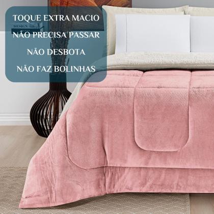 Imagem de Cobertor King Size Grosso Everest Cobredom Luxo La Carneiro FofinhoeQuentinho
