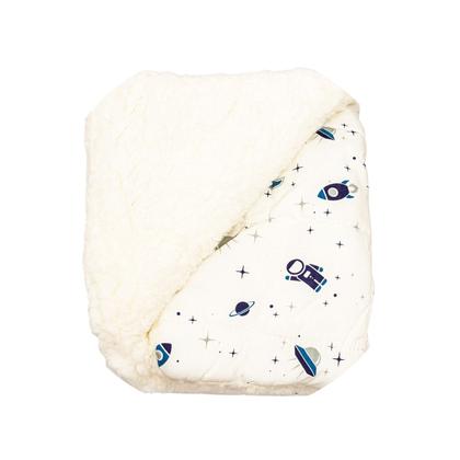 Imagem de Cobertor Kit 2pçs Bebê Wave Berço Azul e Edredom Astro