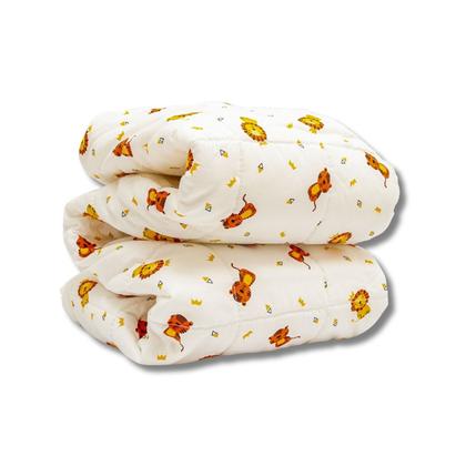 Imagem de Cobertor Kit 2pçs Bebê Wave Berço Azul e Edredom Leão