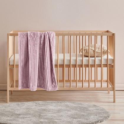 Imagem de Cobertor Kit 2pçs Bebê Wave Berço Rosa e Edredom Arco Íris