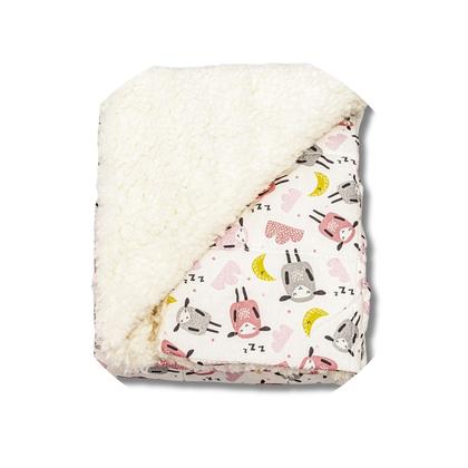 Imagem de Cobertor Kit 3pçs Bebê Wave Berço Rosa e Edredom Rosa