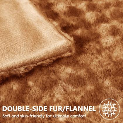 Imagem de Cobertor L'AGRATY Faux Fur 130 x 150 cm Luxury Soft Fluffy