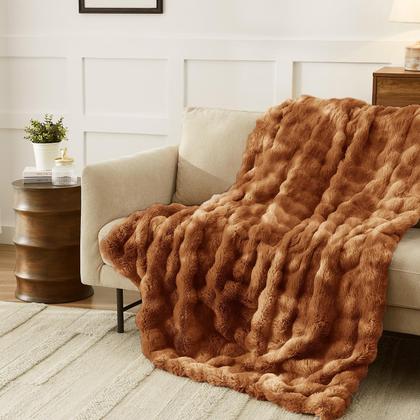 Imagem de Cobertor L'AGRATY Faux Fur 130 x 150 cm Luxury Soft Fluffy