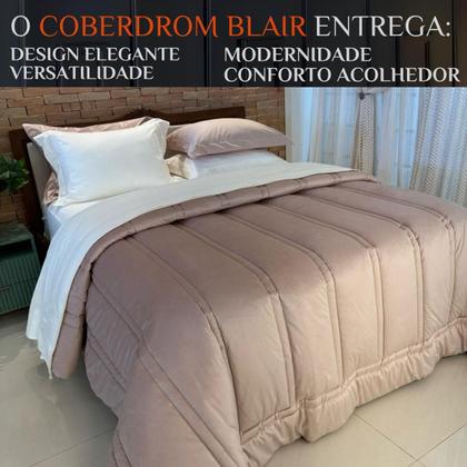 Imagem de Cobertor Luxo Queen Size Blair Veludo + 100%Algodão Grosso E
