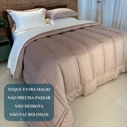 Imagem de Cobertor Luxo Queen Size Blair Veludo + 100%Algodão Grosso E