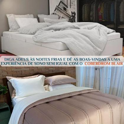 Imagem de Cobertor Luxo Queen Size Blair Veludo + 100%Algodão Grosso E