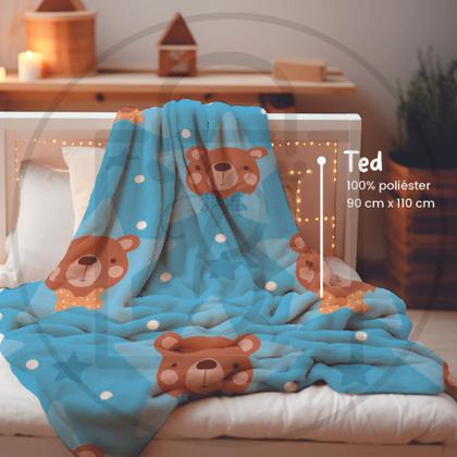 Imagem de Cobertor Manta Antialérgica Bebe Microfibra Soft Infantil