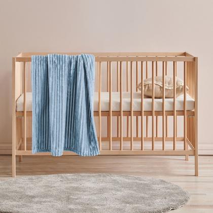 Imagem de Cobertor Manta Bebê Wave Berço Duplo Antialérgico Azul