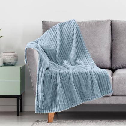 Imagem de Cobertor Manta Bebê Wave Berço Duplo Antialérgico Azul