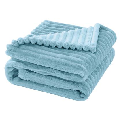 Imagem de Cobertor Manta Bebê Wave Berço Duplo Antialérgico Azul