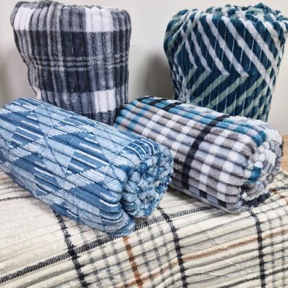 Imagem de Cobertor Manta Canelado Soft Antialérgico 2,00 x 1,80m