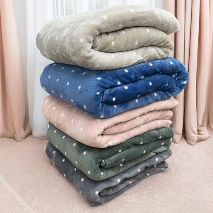 Imagem de Cobertor manta Casal premium Poa Extra macia estampada ENVIO IMEDIATO