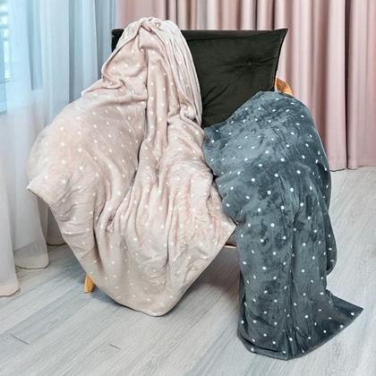 Imagem de Cobertor manta Casal premium Poa Extra macia estampada ENVIO IMEDIATO