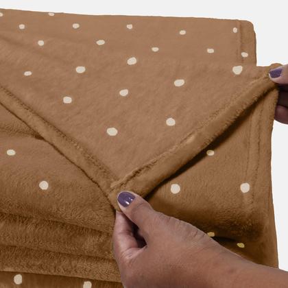 Imagem de Cobertor Manta Casal Queen Size Poá Bolinha Softy 2,40 x 2,20 Avulso Toque Macio Aveludado Coberta Antialergico Fleece Flannel