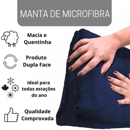 Imagem de Cobertor Manta Microfibra Solteiro (Toque Aveludado)