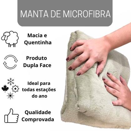 Imagem de Cobertor Manta Microfibra Solteiro (Toque Aveludado)