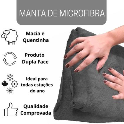 Imagem de Cobertor Manta Microfibra Solteiro (Toque Aveludado)